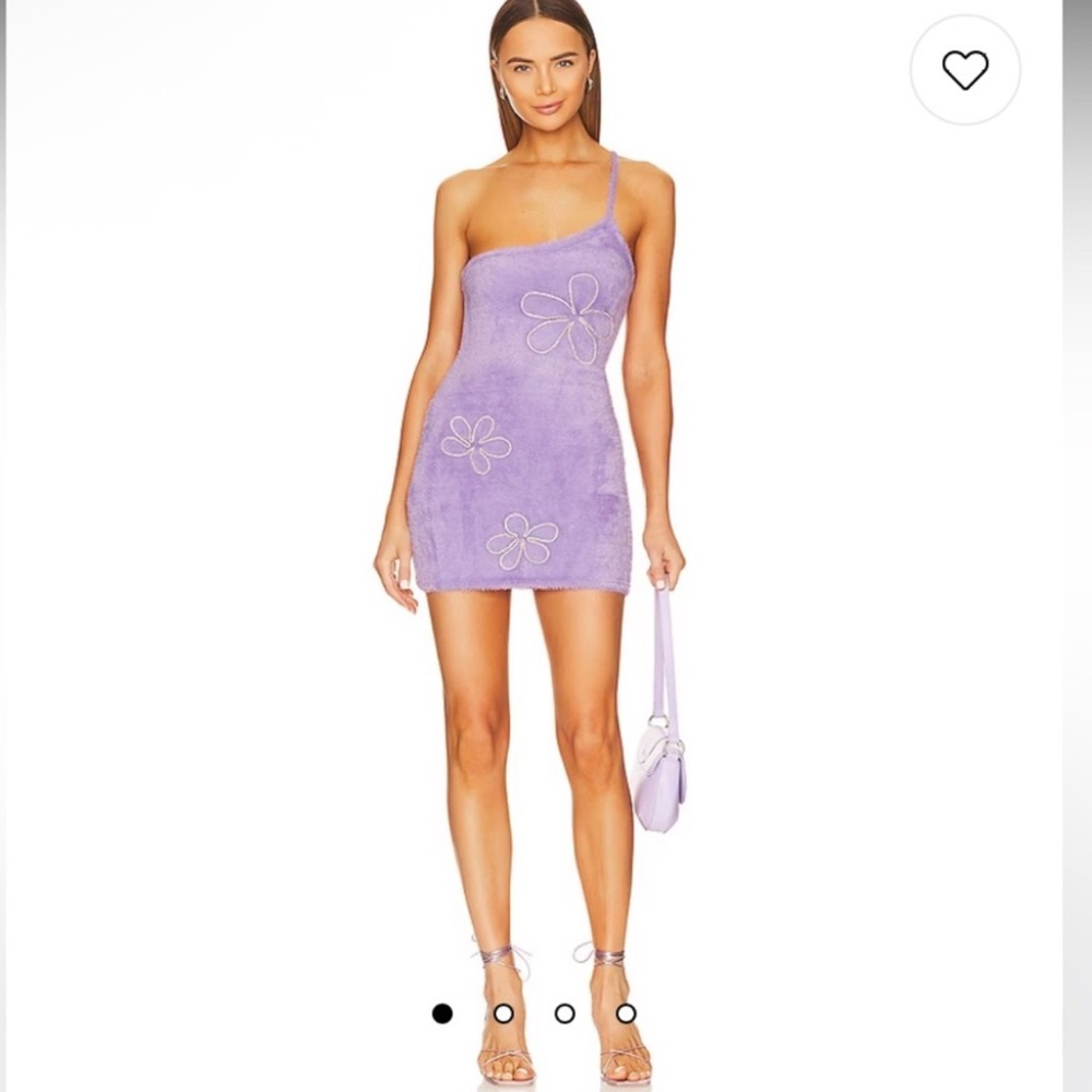 For Love And Lemons Lavender One-Shoulder Dress